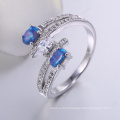 jewelry zhefan mini order making blue opal ring